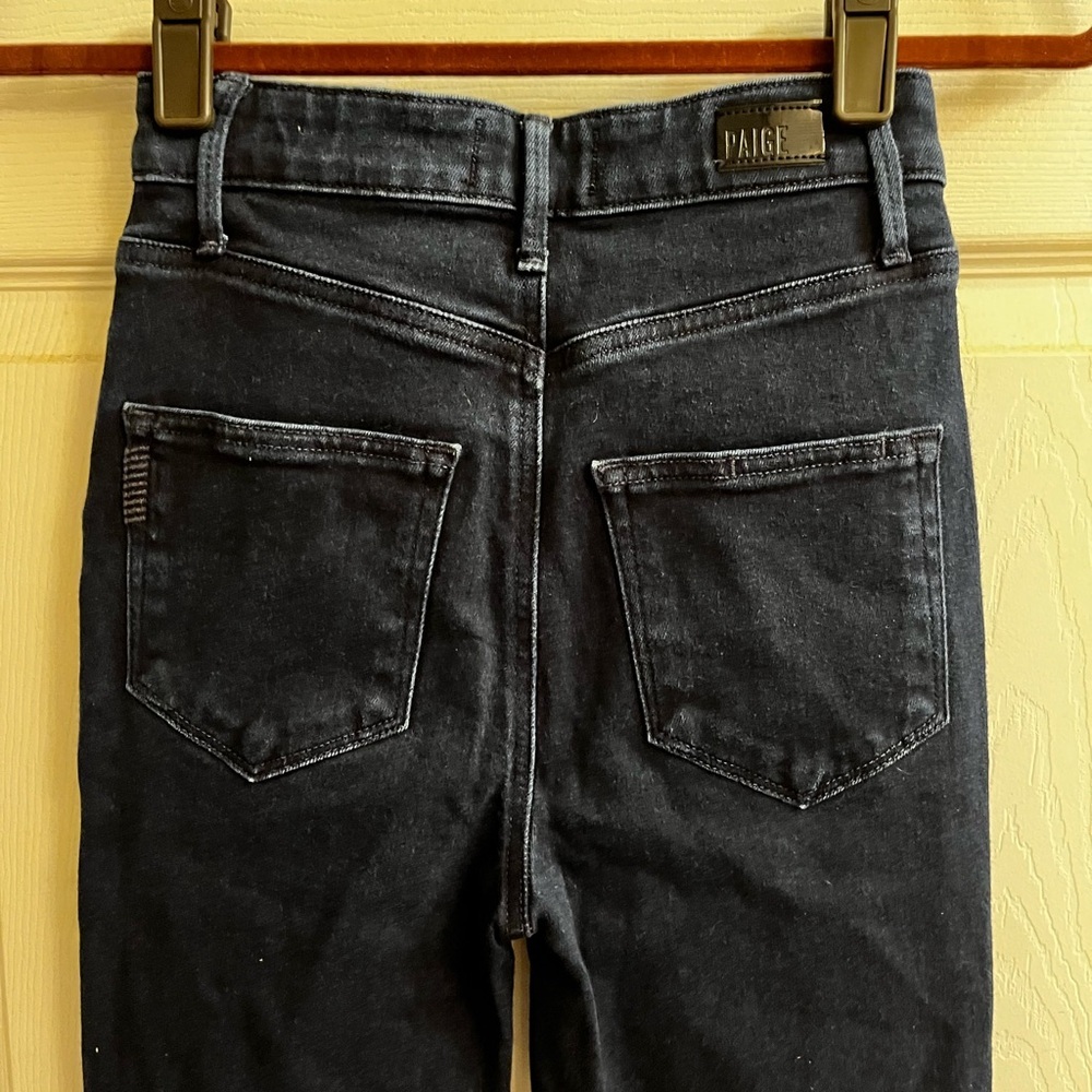 PAIGE JEANS~THE CINDY~High Rise Dark Jeans~24 - Picture 6 of 9